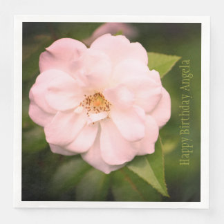 Large Pretty Rose Photograph  Napkin