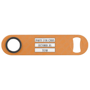 Large Print Diamond Serif Party Date Template Bar Key