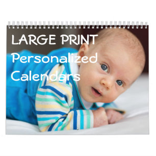 Large Print Family Photo Calendar