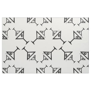 Large Print Martini Glasses Retro Martini Pattern Fabric