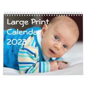 Large Print Personalized Calendars 2015