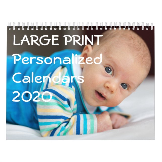 Large Print Personalized Calendars 2020 (Cover)