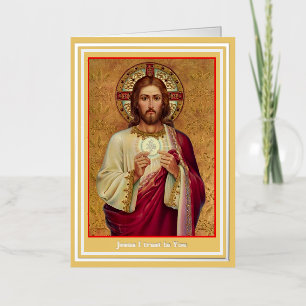LARGE PRINT Spiritual Communion Prayer Card