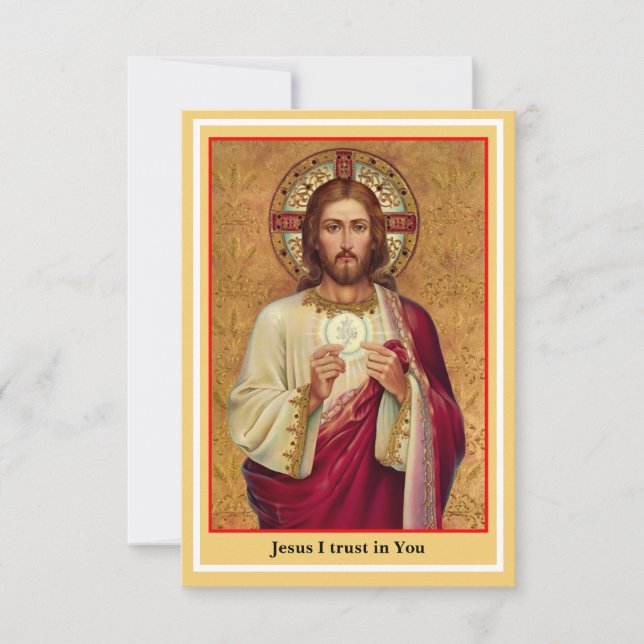 Large print Spiritual Communion Prayer Card (Front)