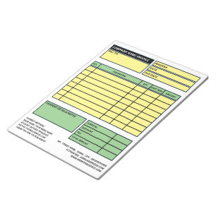 Large Professional Business Invoice Sales Receipt Notepad