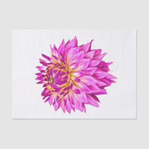 Large Purple Flower Tissue Paper For Decoupage