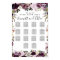 Large Purple Pink Floral 14-Table Seating Chart