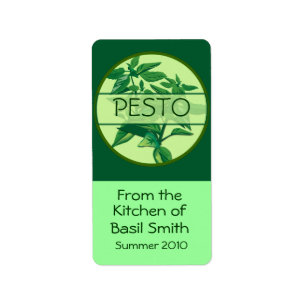 Large Rectangular PESTO Label