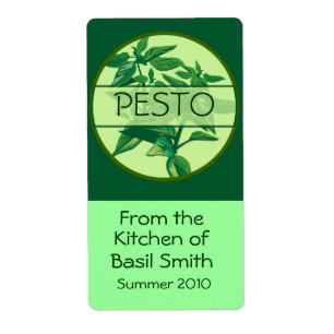 Large Rectangular PESTO Label