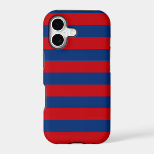 Large Red and Blue Horizontal Stripes
