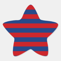 Large Red and Blue Horizontal Stripes