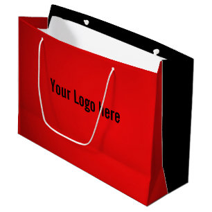 Large Red Black Giftbag Gift Bag