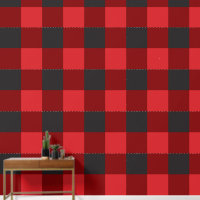 Large Red Buffalo Plaid