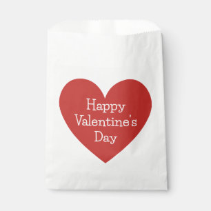 Large Red Heart Custom Message  Favour Bag
