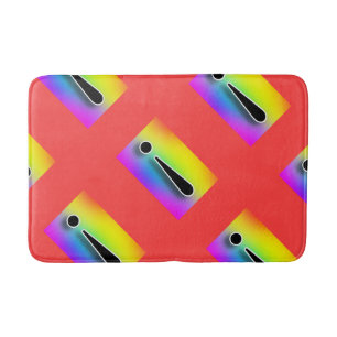  Large Repeat Exclamation  Bath Mat