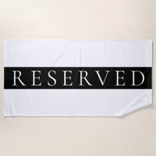 LARGE RESERVED BEACH TOWEL   Pool Towel   Yoga