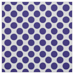Large retro dots - grey / grey and navy fabric