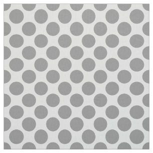 Large retro dots - shades of grey / grey fabric