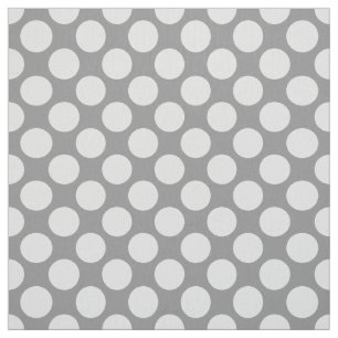 Large retro dots - shades of grey / grey fabric