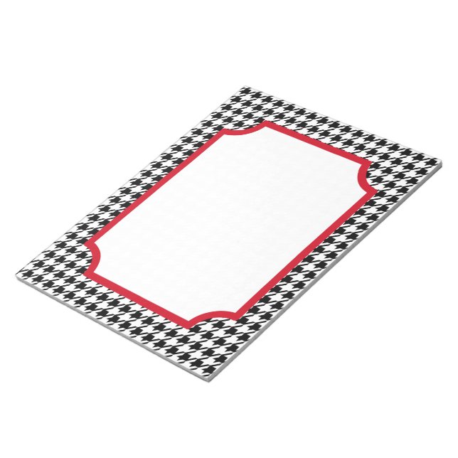 Large Retro Houndstooth Notepad (Angled)