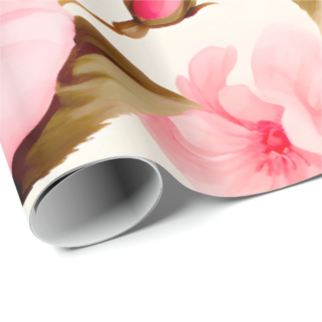  Large Roses For Fun Crafts Wrapping Paper (Roll Corner)