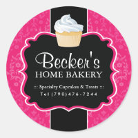 Large Round Bakery Packaging Stickers