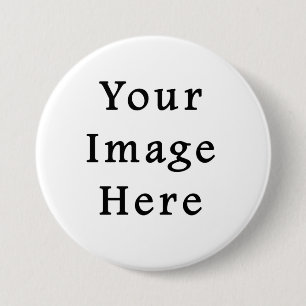 Large Round Button Pin - Customized Template Blank