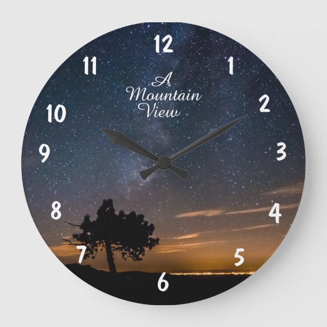 LARGE ROUND WALL CLOCK WITH A BEAUTIFUL SCENERY (Front)