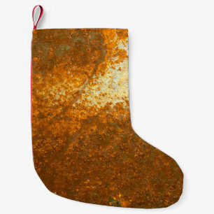 large Rust backgroundabstract, antique, b Small Christmas Stocking