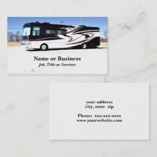 large RV or recreational vehicle Business Card