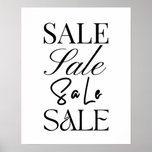 Large Sale Sign, Boutique Sale  Poster