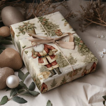 Large Santa Retro Gold