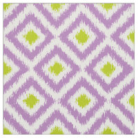 Large Scale Purple Green Ikat Diamonds Pattern