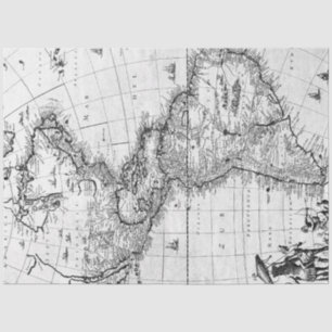 Large Scale Vintage Decoupage Maps for Artists a Tissue Paper