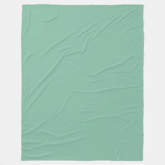 Large Sea Green  Fleece Blanket (Front)