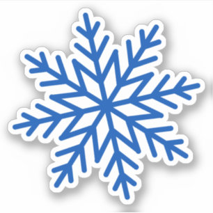 Large Single Blue Snowflake 