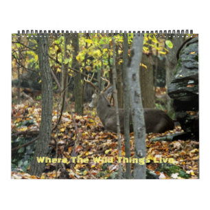 Large Size Calendar - Where The Wild Things Live