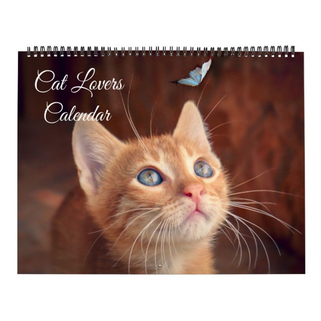 Large Size Cat Lovers Calendar (Cover)