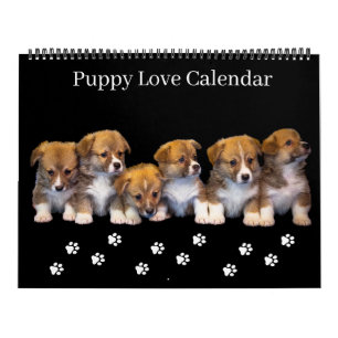 Large Size Puppy Love Calendar