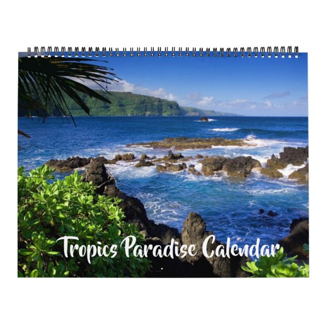 Large Size Tropics Paradise Calendar (Cover)