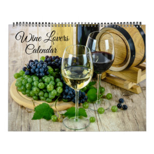 Large Size Wine Lovers Calendar