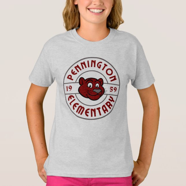 Large Sized Pennington Art Deco Logo T-Shirt (Front)