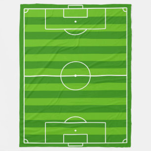 Large Soccer Field / Football Pitch Fleece Blanket