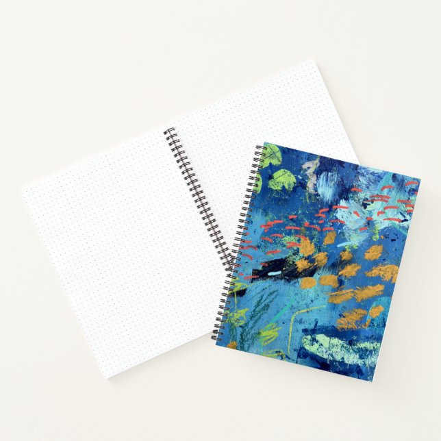 Large Spiral Notebook in Blackfish Design (Inside)
