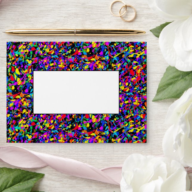 Large Splatter - A7 Envelope (Wedding)