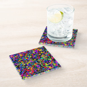 Large Splatter - Glass Coaster