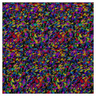 Large Splatter - Natural Linen Fabric
