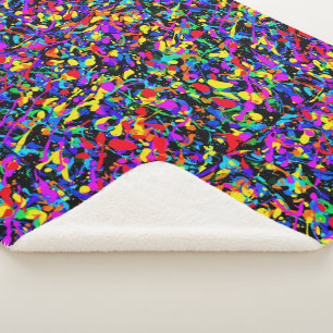 Large Splatter - Sherpa Blanket