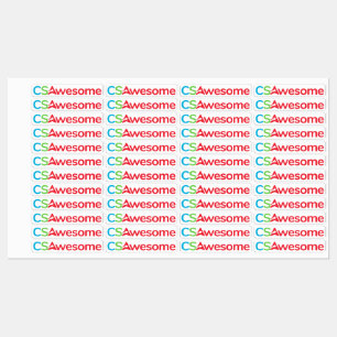 Large Square Adhesive / Waterproof Label