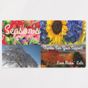 Large Square Adhesive / Waterproof Label